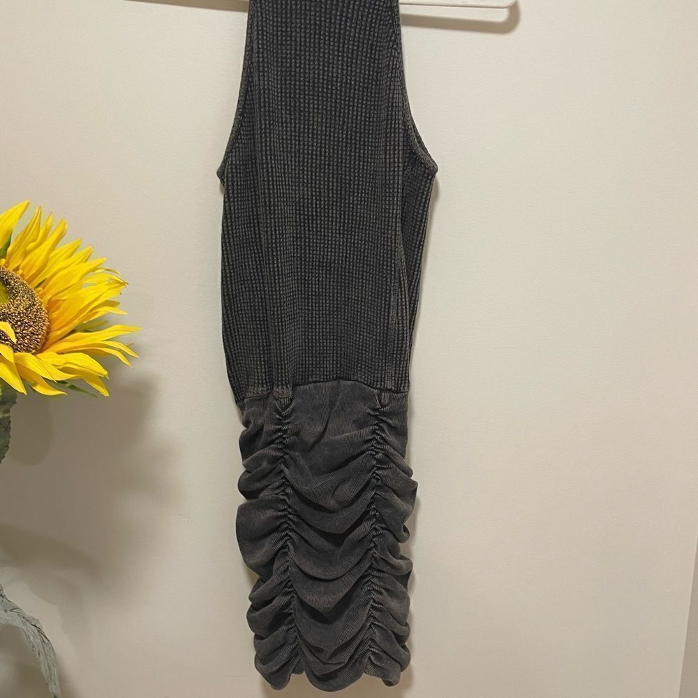 New
Free People Women's FP One Katya Thermal Mini Dress in Grey Black - Picture 6 of 7